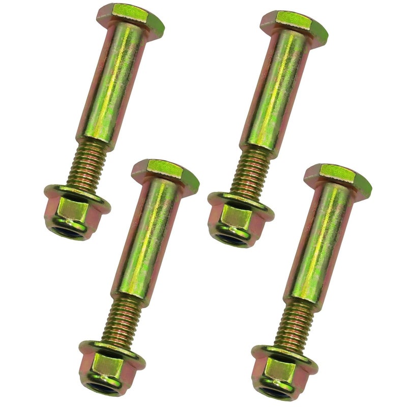 Metalsuberg طقم براغي كتف وعقدة قفل مزودة بحواف 4 قطع تناسب 1/2 بوصة وجرارات جز العشب 734-0973 738-0373 938-0373 504-01041، كاب كاديت LT1018، LT1042، LT1045 - Image 1
